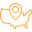 United States map icon